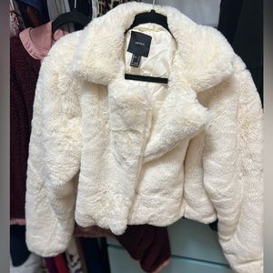 Forever 21 fur cropped jacket